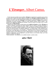 L`Etranger, Albert Camus.
