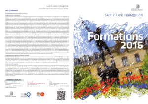 sainte-anne formation le catalogue