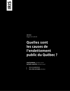 Quelles sont les causes de l`endettement public du Québec ?