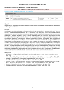 DÉPARTEMENT DE PHILOSOPHIE 2015