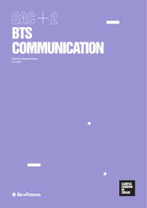 bts communication - Campus Fonderie de l`Image