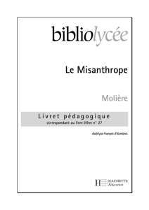 Le Misanthrope - biblio