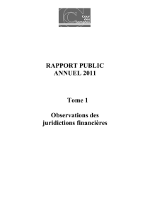 rapport public annuel de la Cour des Comptes