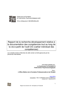 Rapport d`étude du CFIP - Le Conseil régional de la Formation