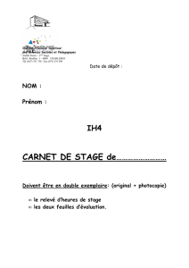 carnet de stage ih4 2015 - 2016