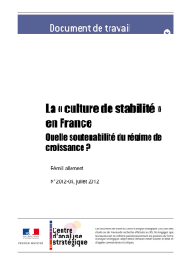 (2012-05) - La « culture de stabilité » en France