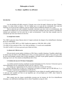 Philosophie et Société Le climat : équilibrer ou affronter - Café