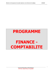 programme finance - comptabilite