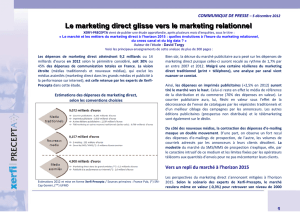 Le marché et les métiers du marketing direct à l`horizon