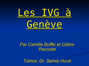 Les IVG à Genève