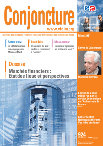 Mars 2011 - Chambre Française de Commerce et d`Industrie du Maroc