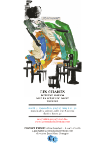 les chaises - La Comédie de Clermont