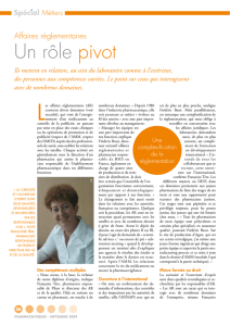 Affaires réglementaires : Un rôle pivot