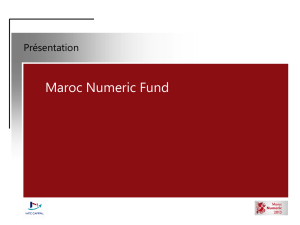 Diapositive 1 - Maroc Numeric Fund