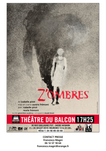 Dossier Presse Z`ombres Avignon 2015 - Théâtre de Saint-Malo