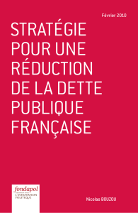 Stratégie pour une réduction de la dette publique française