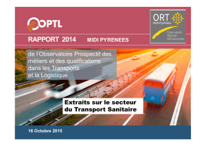 Extraits Rapport OPTL 2014 sur Transport Sanitaire