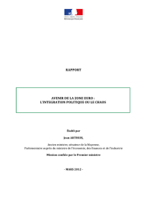 Avenir de la zone euro - La Documentation française