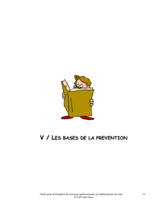 es bases de la prevention - Société Française des Infirmier(e)s