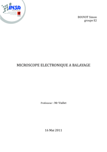 microscope electronique a balayage - Etud.insa