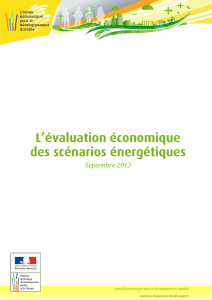 L`évaluation économique des scénarios énergétiques