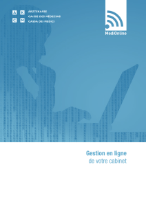 Gestion en ligne de votre cabinet