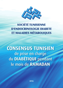 Consensus tunisien de prise en charge du diabétique