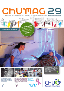 CHU`mag n°29 septembre/octobre/novembre 2013