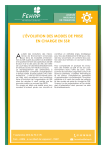 l`évolution des modes de prise en charge en ssr