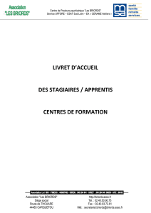 Voir et télécharger le livret d`accueil des stagiaires