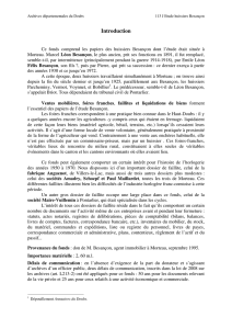 Introduction - Archives départementales du Doubs