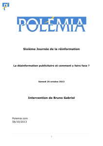 Sixième Journée de réinformation de Polémia