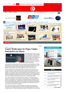 Touch Media lance les Pages Viadeo Entreprises au Maroc