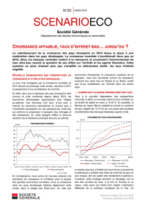 Croissance affaiblie, taux d`int&eacute;r&ecirc;t bas&hellip; jusqu`ou ? ScenarioEco n