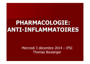 LES ANTIINFLAMMATOIRES IFSI