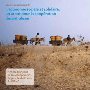 L`&eacute;conomie sociale et solidaire, un atout pour la coop&eacute;ration
