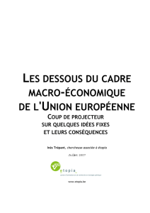 les dessous du cadre macro-économique de l`union européenne