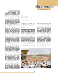 Sport et mondialisation. (Economie)