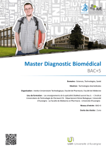 Master Diagnostic Biomédical - ENT