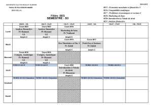 semestre : s3 - Faculté Polydisciplinaire Beni Mellal