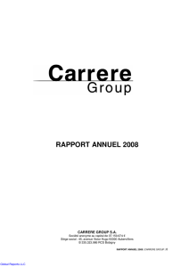 Carrere Group - Rapport Annuel 2008 definitif 20-07-09