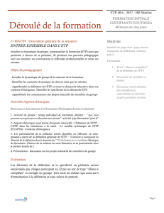 programme en 5 jours