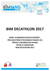 BIM DECATHLON 2017 - Plan Bâtiment Durable