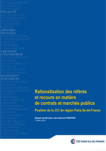 Rationalisation des procédures d`urgence dans les