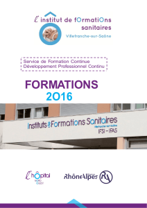 formations 2o16 - Hopital Nord