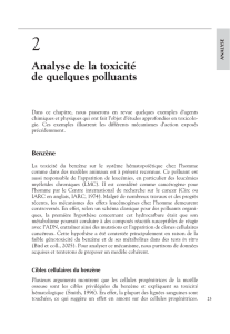 Analyse de la toxicité de quelques polluants - iPubli