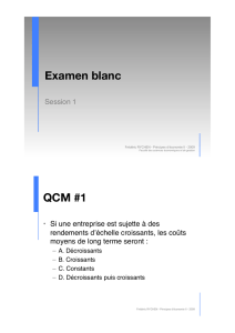 Examen blanc! QCM #1!