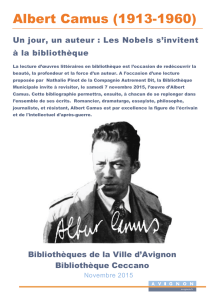 Albert Camus (1913-1960) - Page d`accueil