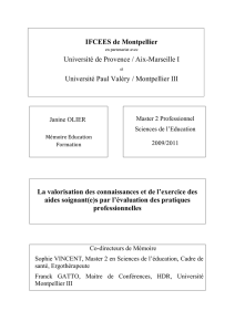 IFCEES de Montpellier Université de Provence / Aix