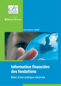 Information financière des fondations 2005 pdf